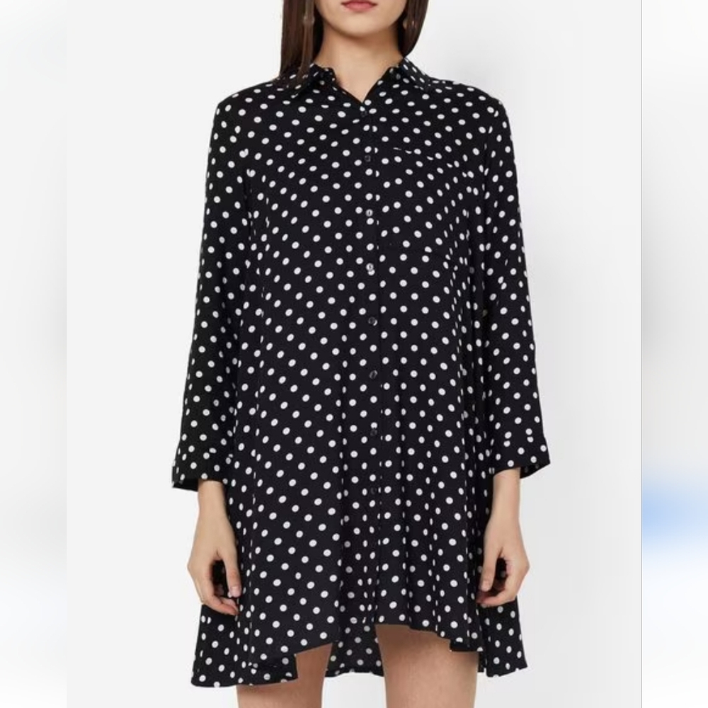 Polka Dot Shirt Dress
